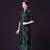 Rundhalskleid mit Cheongsam-Deckmantel 2-teiliger Anzug