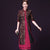 Round Neck Dress with Cheongsam Top Coat 2 Piece Suit