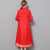 Mandarin Collar Tea Length 2 Piece Suit Open Front Chinese Dress