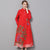 Tee-Länge 2-teiliger Anzug mit Mandarinkragen und vorne offenem chinesischem Kleid