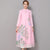 Mandarin Collar Tea Length 2 Piece Suit Open Front Chinese Dress