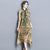 Mandarin Collar Floral Silk Cheongsam Top Chinese Dress