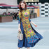 Mandarin Collar 3/4 Sleeve Cheongsam Top Tea Length Ao Dai Dress