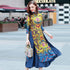 Mandarin Collar 3/4 Sleeve Cheongsam Top Tea Length Ao Dai Dress