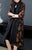 Manteau coupe-vent floral jusqu'aux genoux et costume traditionnel deux pièces Cheongsam
