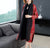 Knee Length Floral Wind Coat & Traditional Cheongsam Two Piece Suit