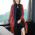 Knee Length Floral Wind Coat & Traditional Cheongsam Two Piece Suit