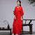 Costume chinois traditionnel en mousseline de soie Liziqi Hanfu à manches Lotus et col en V