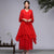 V-Ausschnitt Lotus Ärmel Liziqi Hanfu Chiffon Traditionelles Chinesisches Kostüm