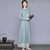 Peony Pattern Mandarin Collar Liziqi Hanfu Knitwear Traditional Chinese Costume