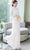 Mandarin Collar Long Trumpt Sleeve Full Length Chiffon Ao Dai Dress
