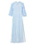 Floral Embroidery Long Sleeve Full Length Chiffon Ao Dai Dress