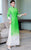 Vestido Ao Dai de gasa de longitud completa con estampado floral de manga 3/4