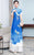 Phoenix Embroidery Short Sleeve Full Length Chiffon Ao Dai Dress