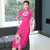 Mandarin Collar 3/4 Sleeve Full Length Floral Print Ao Dai Dress