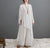 Round Neck Asymmetrical Hem Hanfu Two-Piece Traditional Chinese Costume