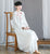 Round Neck Floral Emboridery Hanfu Traiditonal Chinese Costume