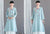 Col rond Broderie Florale Hanfu Costume Chinois Traditionnel