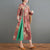 Col Mandarin Hanfu Floral Casual Dress Costume Chinois Traditionnel