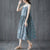 Retro Floral Tea Length Slip Dress Oriental Sundress