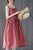 Plaids & Checks Pattern Tea Length Slip Dress Oriental Sundress