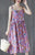 Retro Floral Tea Length Slip Dress Oriental Sundress