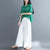 Pantaloni larghi da donna in cotone stile cinese a due strati firmati Pantaloni da yoga