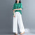 Pantalones sueltos de dos capas de algodón de estilo chino para mujer Pantalones de yoga
