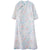 Col Mandarin Floral Ramie Tissu Cheongsam Style Chinois Robe Décontractée