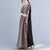 Robe en coton à signature florale à col en V Robe décontractée de style chinois Robe Boho