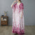 V Neck Floral Signature Cotton Robe Chinese Style Casual Dress Boho Dress