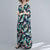 V Neck Floral Signature Cotton Robe Chinese Style Casual Dress Boho Dress