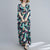 V Neck Floral Signature Cotton Robe Chinese Style Casual Dress Boho Dress