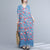 Floral Signature Cotton Robe Chinese Style Casual Dress Boho Dress