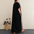 Streifenmuster Unterschrift Baumwollrobe Chinesischer Stil Freizeitkleid Boho Kleid