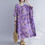 Rundhals-Blumenrobe im chinesischen Stil Freizeitkleid Boho-Kleid