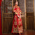 Col Mandarin Broderie Florale Costume De Mariage Chinois Traditionnel