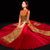 Phoenix Embroidery Pleated Skirt Retro Chinese Wedding Suit