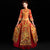 Phoenix broderie jupe plissée costume de mariage chinois rétro