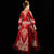 Falda plisada con manga mandarina, traje de boda chino con bordado retro