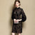 Puff Sleeve Floral Gauze Cheongsam Knee Length Evening Dress