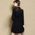 Key Hole Neck Floral Lace Cheongsam Top Little Black Dress