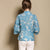 Bluse im chinesischen Stil mit floralem Signature-Cheongsam-Oberteil aus Baumwolle