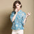 Floral Signature Cotton Cheongsam Top Chinese Style Blouse