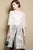 Open Front Floral Mulberry Silk Chinese Style Long Women's Shirt