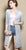 Open Front Floral Mulberry Silk Chinese Style Long Women's Shirt