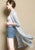 Open Front Floral Mulberry Silk Chinese Style Long Women's Shirt