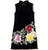 Ärmelloses, knielanges Cheongsam-Top mit Blumenstickerei und chinesischem Kleid