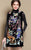 Knee Length Floral Embroidery Cheongsam Top A-line Dress