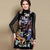 Knee Length Floral Embroidery Cheongsam Top A-line Dress